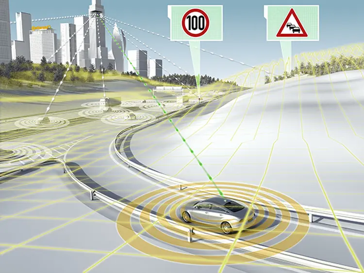 Imagem mostra como serão os carros conectados: sistema foi apresentado este ano, durante a CES, uma das maiores feiras de tecnologia do mundo (Divulgação/Continental)