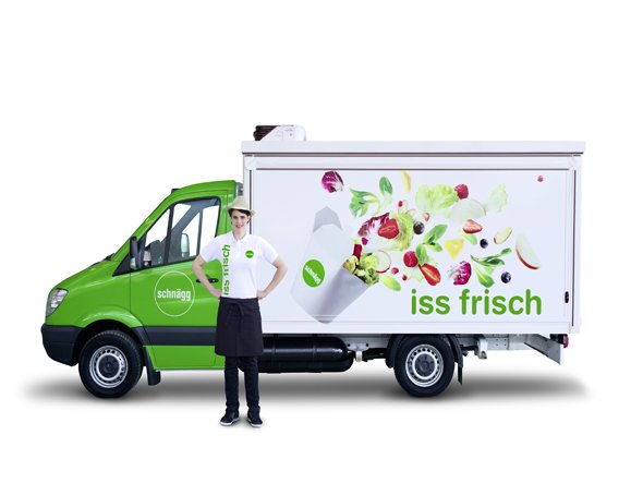 Empresa comercializa saladas em vans