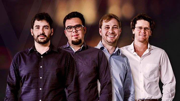 Maia, Leal Neto, Binotto e Coutinho Filho, finalistas da etapa brasileira do prêmio The Venture, iniciativa global para estimular o empreendedorismo social (DivulgaçãoClaudio Roberto Silva/DivulgaçãoRenato Parada/Divulgação)