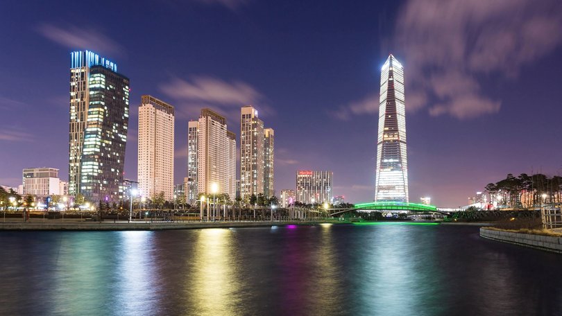 Songdo, na Coreia do Sul: cidade construída em torno do aeroporto (iStockphoto)