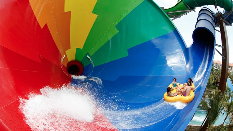 Brinquedo no Beach Park: turistas relataram momentos de pânico em janeiro (Divulgação/Divulgação)