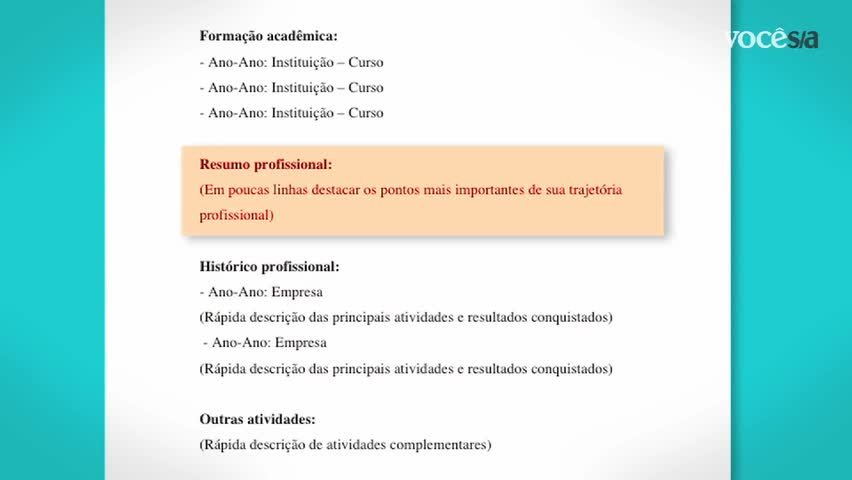 Como elaborar e formatar um bom currículo