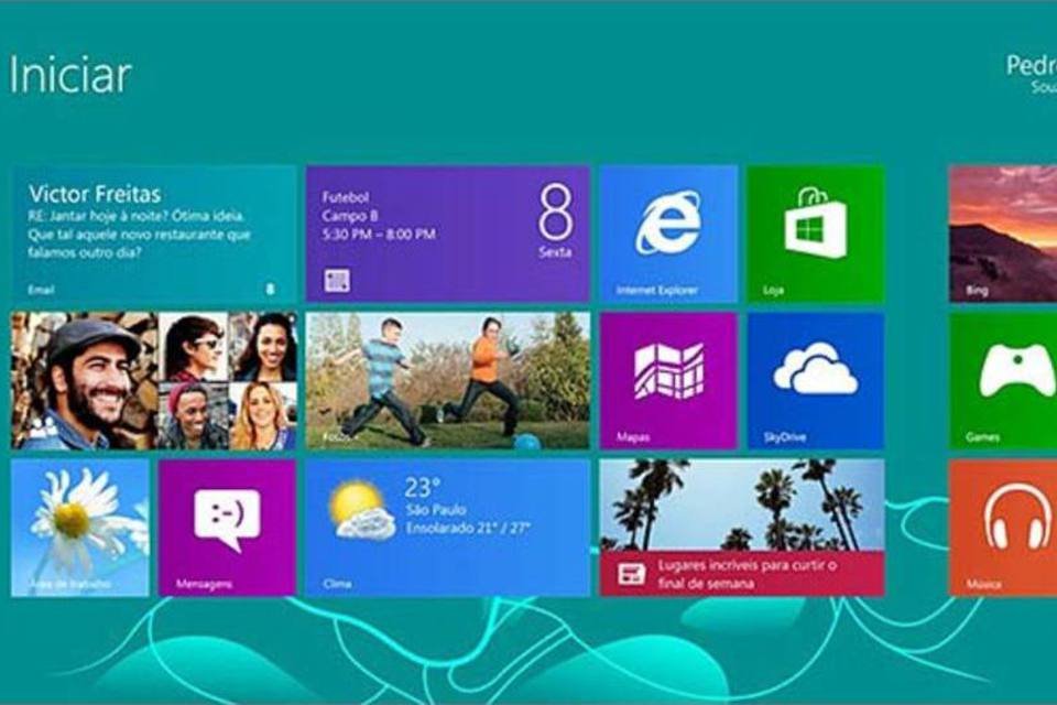 Microsoft vendeu 40 mi de licenças do Windows 8 no mês