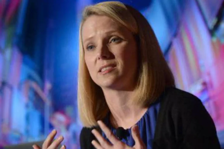 
	CEO do Yahoo!, Marissa Mayer: desde que chegou ao comando do grupo no ver&atilde;o de 2012 (hemisf&eacute;rio norte), Mayer tenta reativar crescimento
 (Emmanuel Dunand/AFP)