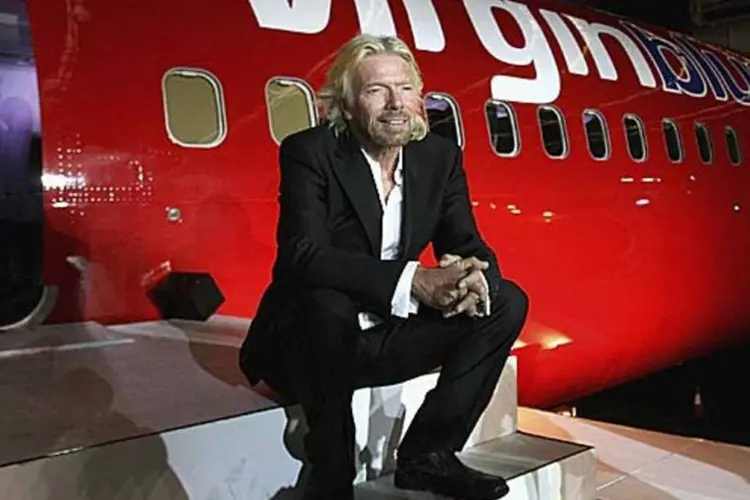 Richard Branson, dono da Virgin Atlantic: bilionário ofereceu sua ilha particular como garantia de um empréstimo (Getty Images/EXAME.com/Getty Images)