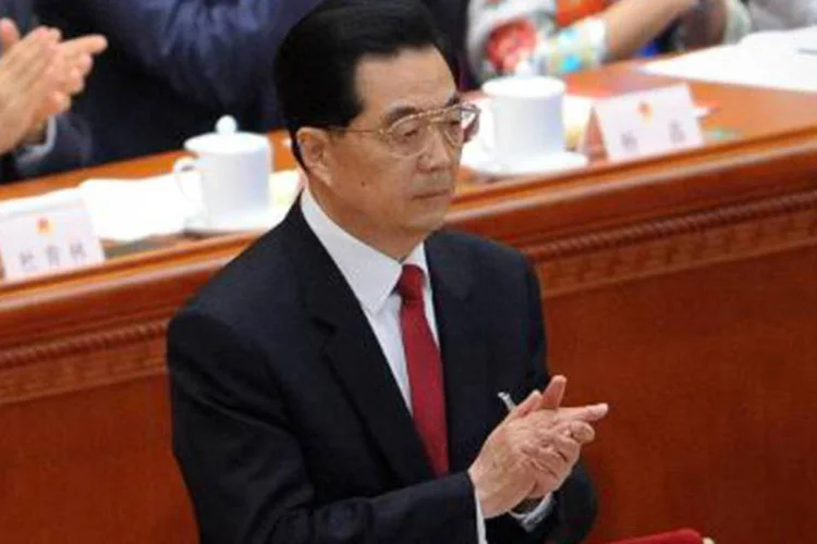 O ex-presidente da China, Hu Jintao, é visto em 17 de março de 2013 (Wang Zhao/AFP)