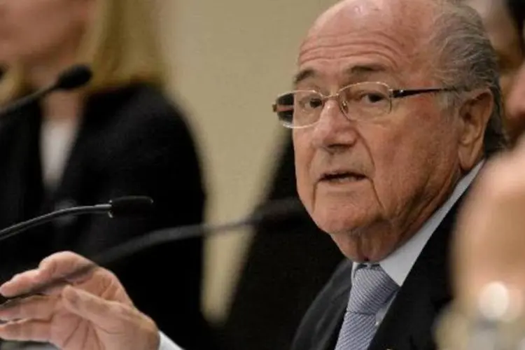 
	Joseph Blatter: &quot;no Brasil est&aacute; sendo muito complicado do que na &Aacute;frica do Sul&quot;
 (AFP/Arquivos)