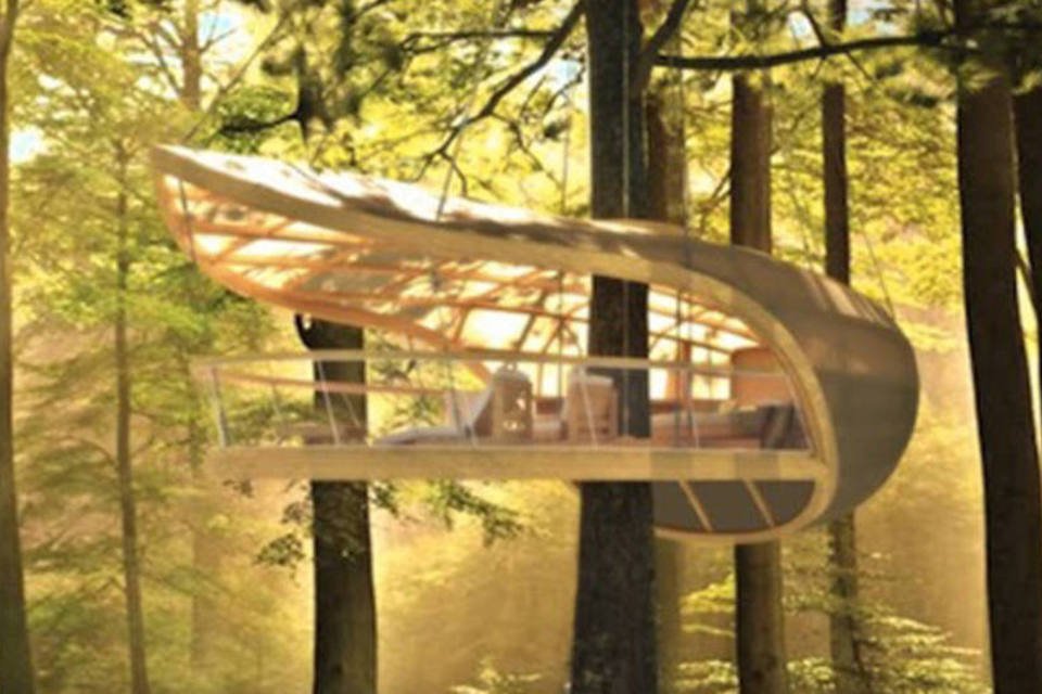 No Canadá, Eco Resort acomoda hóspedes em casa na árvore