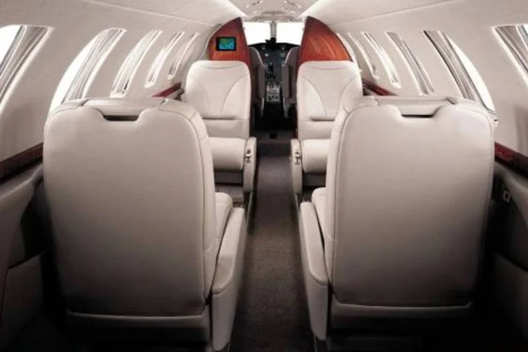 interior de avião da Cessna Aircraft (Divulgação)