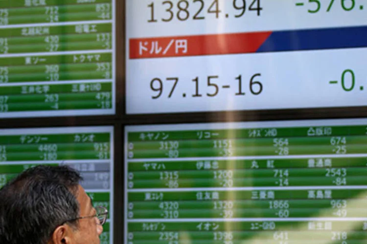 
	Nikkei: o &iacute;ndice terminou em alta de 0,80%, aos 19.890,27 pontos
 (Tomohiro Ohsumi/Bloomberg)
