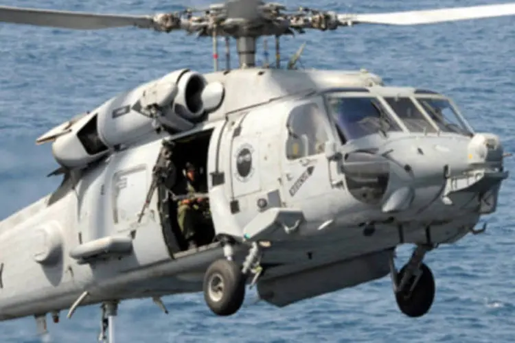Helicóptero HH-60H durante exercício militar: ontem, um HH-60 se chocou em uma zona montanhosa situada apenas 2 quilômetros de distância de áreas residenciais (Getty Images)