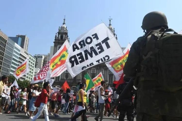 Protesto contra Temer no Rio de Janeiro - 7/9/16 (Agência Brasil)