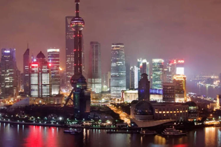 
	Distrito de Pudong, em Xangai: nova zona de livre com&eacute;rcio fica localizada ao leste da cidade chinesa
 (Daniel Berehulak/Getty Images)