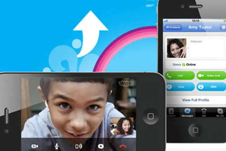 
	Skype no iPhone: v&iacute;deos podem ser acessados diretamente do aplicativo na vers&atilde;o mobile, mas, para acessar pelo desktop, foi preciso entrar em um link para outra p&aacute;gina
 (Reprodução)