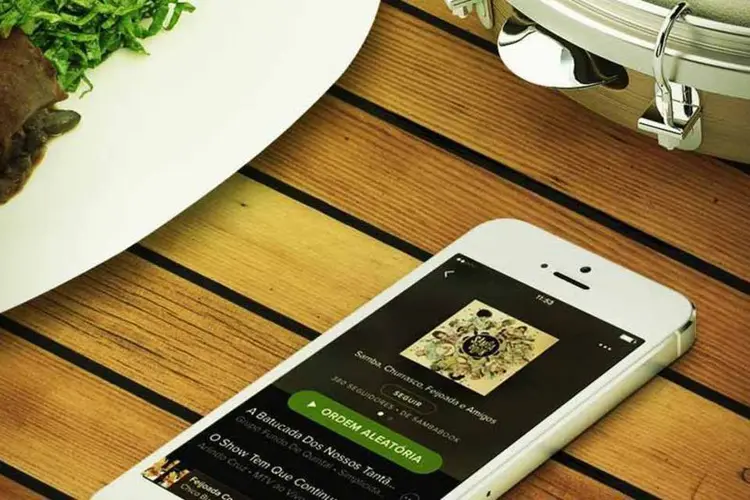 Spotify: o streaming de músicas fez uma parceria com o Accuweather para fazer o novo site (Divulgação/Spotify)