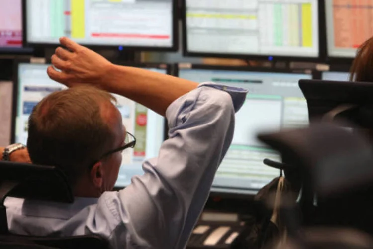 O indicador principal da Bolsa de Valores de Frankfurt, o DAX-30, abriu a sessão desta quarta-feira com alta de 1,87%, aos 7.755 pontos (Ralph Orlowski/Getty Images)