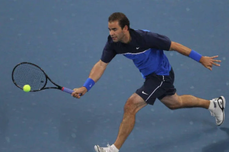 
	Pete Sampras: vencedor de 14 t&iacute;tulos de Grand Slam, o ex-tenista destacou que a modalidade teve apenas &quot;um caso aleat&oacute;rio aqui ou l&aacute;&quot; de doping
 (Feng Li/Getty Images)