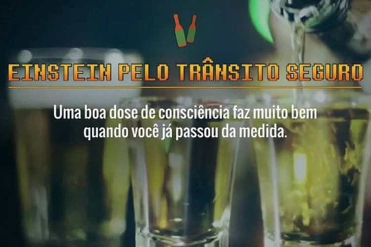Campanha do Hospital Israelita Albert Einstein: no jogo os usuários podem testar suas habilidades ao volante, enquanto garrafas de bebidas vão sendo inseridas na brincadeira (Reprodução)