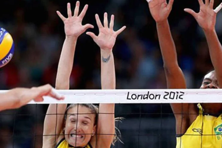 Seleção brasileira de vôlei durante partida nos Jogos Olímpicos de Londres: orçamento para a disputa no Brasil só será conhecido em dezembro (Divulgação/COI/Divulgação)