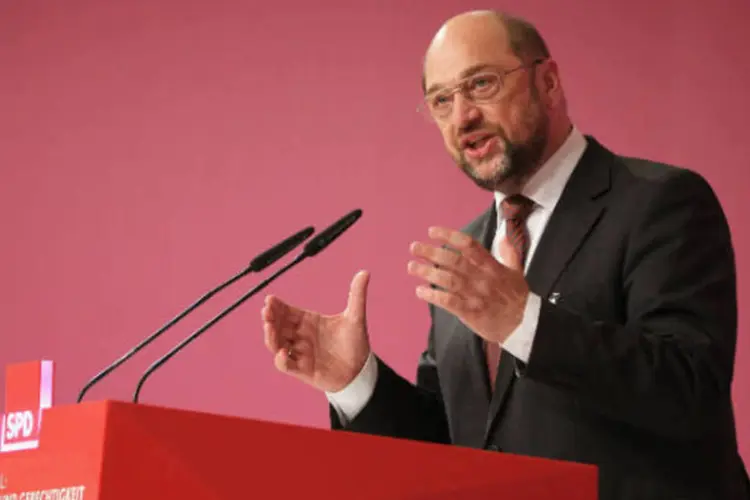 Martin Schulz: "no ano que vem vou concorrer ao Bundestag como cabeça de lista do Land de Renânia do Norte-Vestfália" (Getty Images)