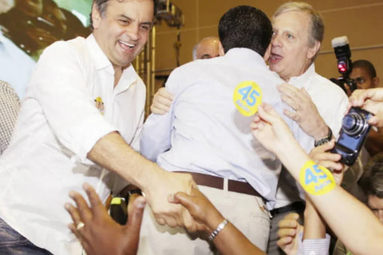 O candidato à presidência Aécio Neves (PSDB)  (Igo Estrela/Coligação Muda Brasil)