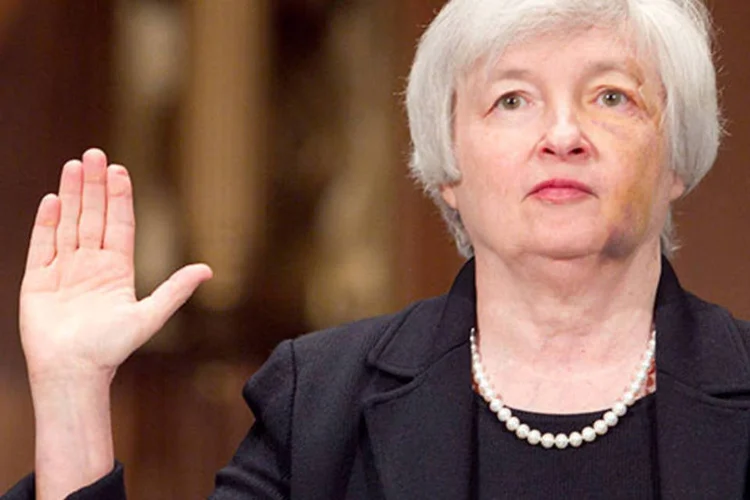 
	A vice-presidente do Fed, Janet Yellen: apesar de ser respeitada por muitos membros do banco, &nbsp;ela j&aacute; brigou com outros integrantes e deixou m&aacute;goas ap&oacute;s esses confrontos
 (Andrew Harrer/Bloomberg)