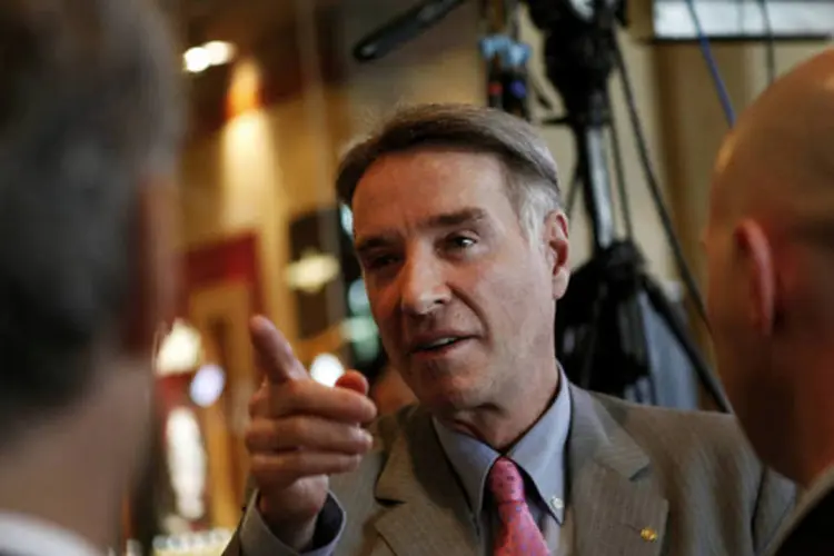 Eike Batista, CEO da EBX: documentos do BNDES mostraram que foram firmados 15 contratos no valor de R$ 10,7 bilhões com empresas do empresário (Patrick Fallon/Bloomberg)