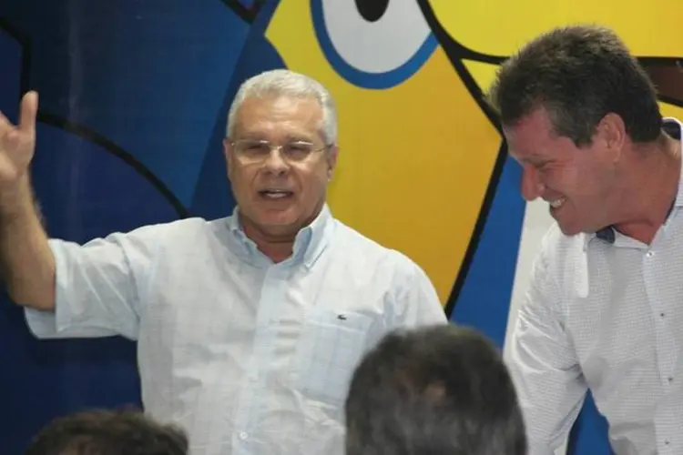 Afreni Gonçalves (à esquerda), presidente do PSDB de Goiás: sede do partido foi alvo de busca e apreensão (Reprodução/Facebook/Afreni Gonçalves)