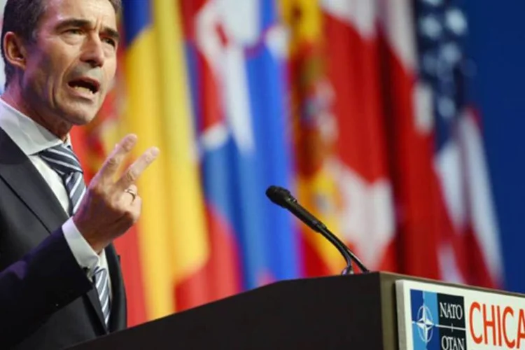 
	Anders Fogh Rasmussen: ele defendeu mais uma vez que a Alian&ccedil;a n&atilde;o apressar&aacute; na hora de deixar o pa&iacute;s
 (Getty Images)