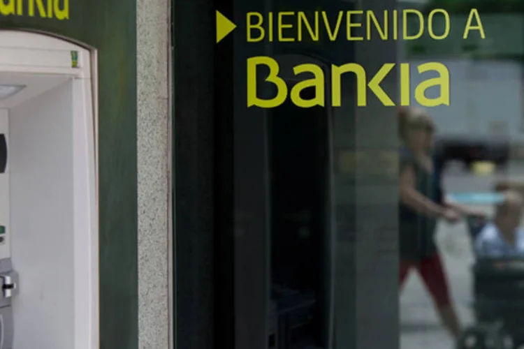 Sede do Bankia na Plaza de Castilla, em Madri: banco já perdeu 99% de seu valor de mercado desde a sua listagem em julho de 2011 (Pablo Blazquez Dominguez/Getty Images)