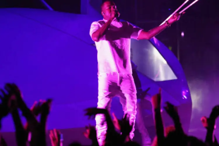 
	O rapper Kanye West &eacute; um dos destaques da m&uacute;sica em 2013
 (Polk/Getty Images)
