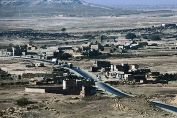 
	Prov&iacute;ncia de Marib, no norte do I&ecirc;men: helic&oacute;ptero sobrevoava o vale de Obeida, uma das fortifica&ccedil;&otilde;es da rede terrorista Al Qaeda, pr&oacute;ximo ao solo, o que facilitou o abatimento da aeronave
 (Getty Images)