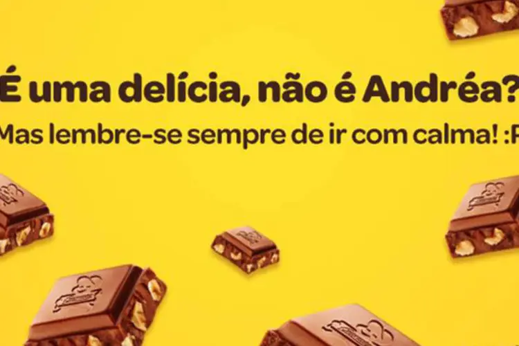 Campanha personalizada da Garoto: consumidores já elegeram o sabor do chocolate oficial da Copa do Mundo de 2014, sua embalagem, além da escolha música da Torcida Garoto (Reprodução)