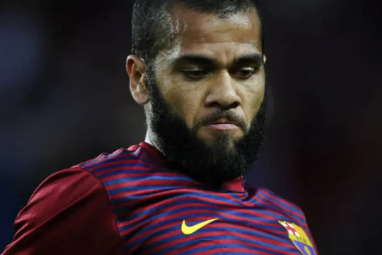 
	O jogador do Barcelona, Daniel Alves: o caso de racismo&nbsp;ocorreu no domingo
 (David Ramos/Getty Images)