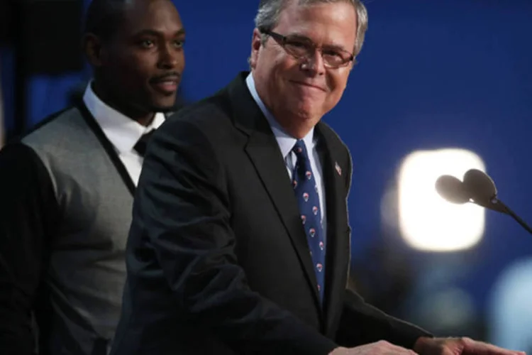 
	Ex-governador da Fl&oacute;rida Jeb Bush: h&aacute; meses, Bush se limitava a dizer que estudava a possibilidade de uma candidatura, mas todos consideravam que j&aacute; era certa
 (Win McNamee/Getty Images)