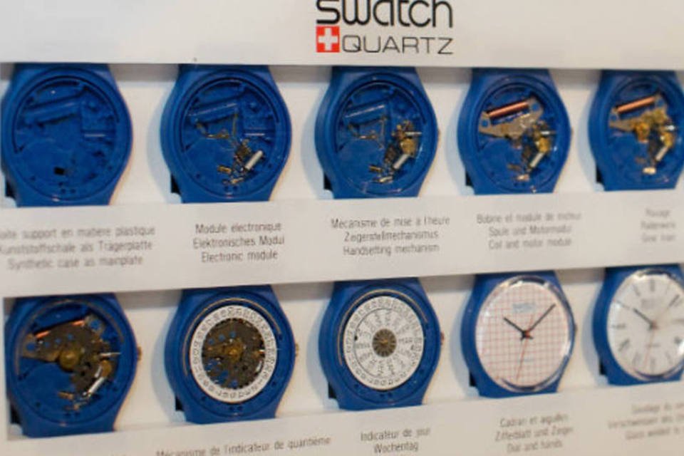 
	Swatch: fabricantes de rel&oacute;gios que compram componentes da ETA ser&atilde;o mais afetados pelo inc&ecirc;ndio, acrescentando que espera alguns atrasos nas entregas
 (Jeff Schear/Getty Images)