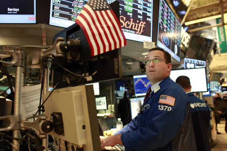 
	A bolsa de Nova York: tanto o Dow Jones quanto o&nbsp;Standard &amp; Poor&#39;s 500&nbsp;e o Nasdaq recuaram nesta quarta-feira
 (GettyImages)