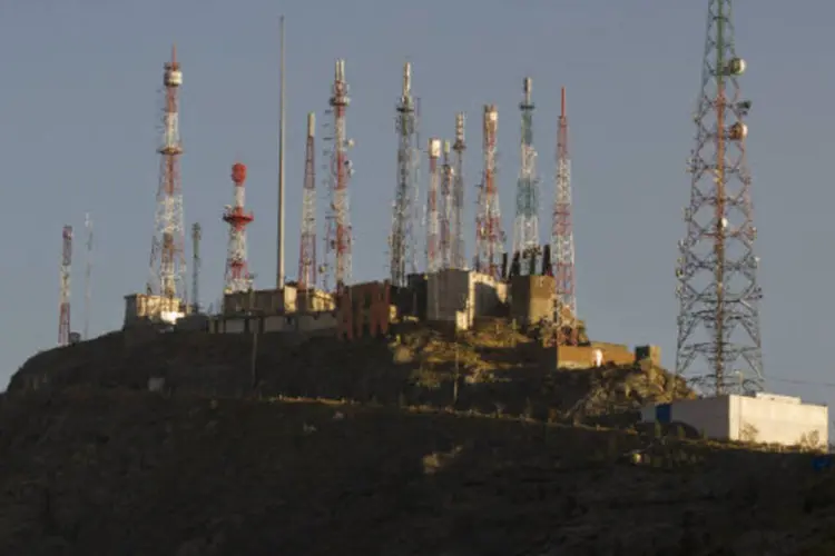 Telecomunicações: antenas de transmissão (Daniel Berehulak/Getty Images)