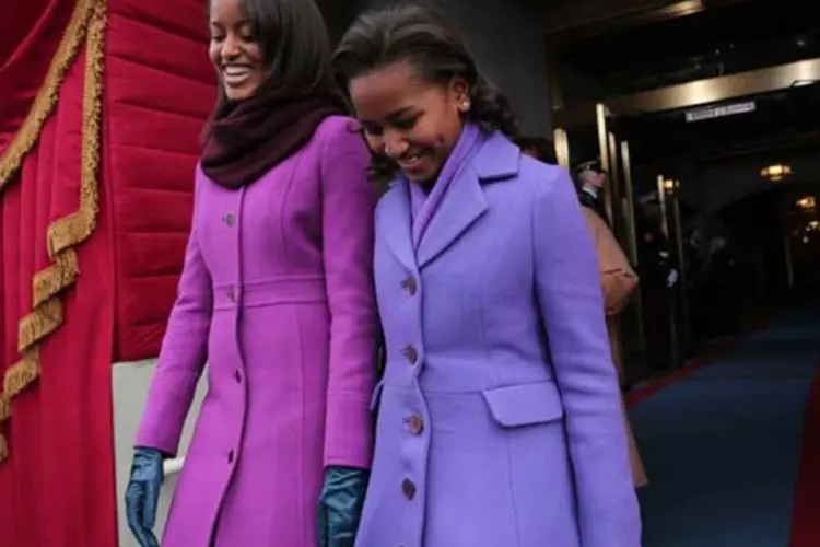 
	Malia e Sasha, filhas de Obama:&nbsp;&quot;Achamos que isso pode dissuad&iacute;-las de pensar que algo assim (fazer uma tatuagem) &eacute; uma boa maneira de se rebelar&quot;, manifestou o presidente americano.
 (Win McNamee/Getty Images)