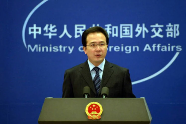 Porta-voz da chancelaria chinesa, Hong Lei: Hong disse que o comitê olímpico nacional efetivamente enviou congratulações (Getty Images)