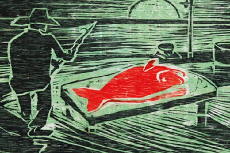 Peixe Vermelho, de 1950: exposição fica no Museu de Arte Moderna de São Paulo até Agosto  (Coleção MAM/Reprodução)