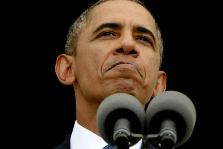 
	Barack Obama:&nbsp;presidente dos EUA , durante visita a uma f&aacute;brica da Ford&nbsp;em Liberty, no Missouri, pediu aos republicanos que deixem de lado as estrat&eacute;gias partid&aacute;rias
 (Getty Images)