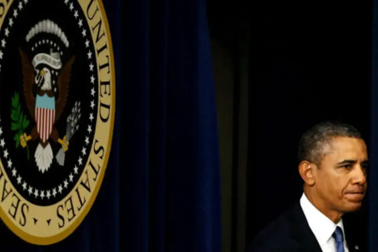 
	O presidente dos Estados Unidos, Barack Obama:&nbsp;&quot;h&aacute; 30 anos 220 fuzileiros navais, 18 militares da Marinha e tr&ecirc;s soldados perdiam a vida em um atentado suicida&quot;, disse
 (Getty Images)