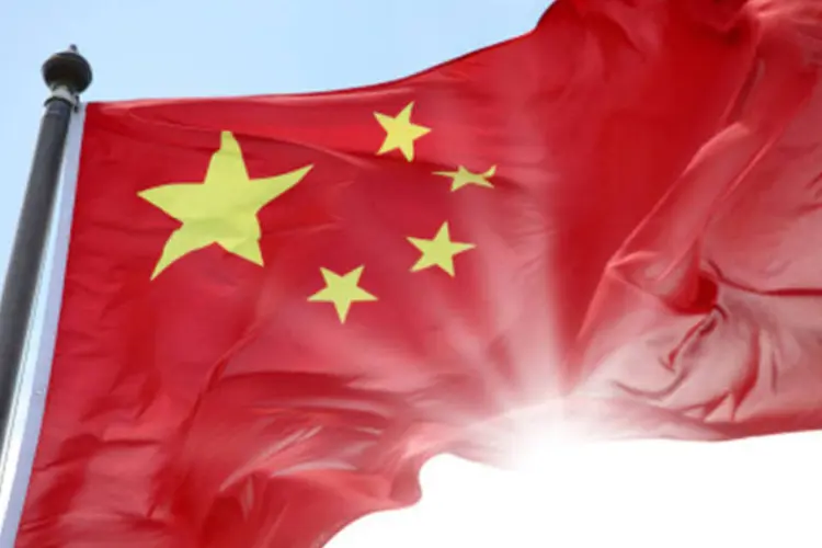 Bandeira da China contra o sol (Getty Images)