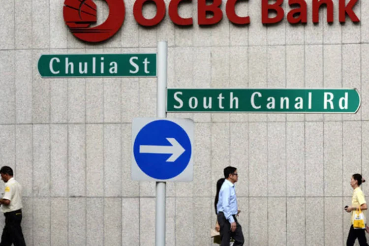 Banco OCBC: compra também ajudaria a preencher uma lacuna em relação ao rival doméstico DBS Group Holdings, que opera o quinto maior banco de Hong Kong (Munshi Ahmed/Bloomberg)