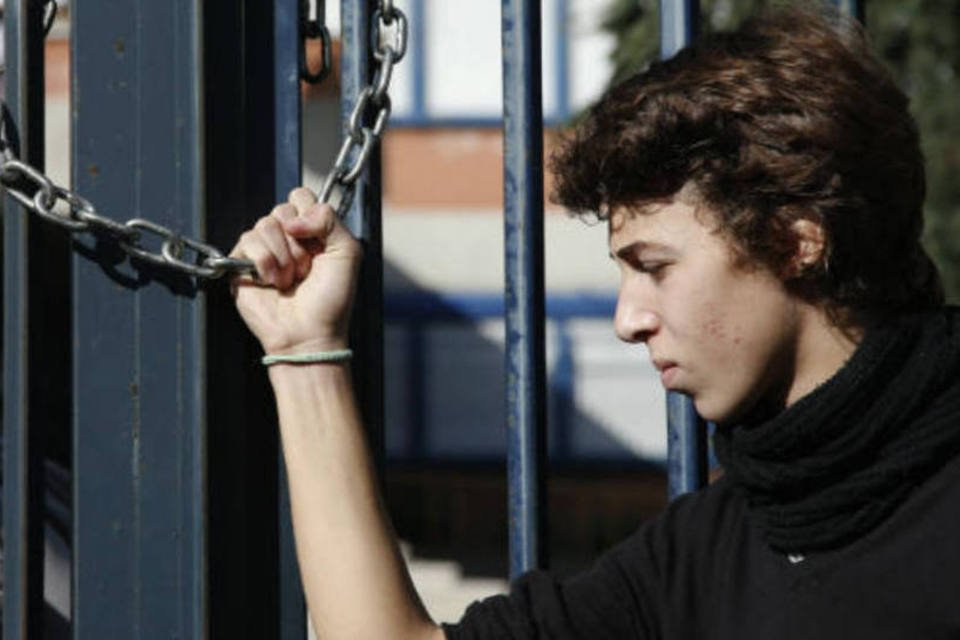 Protestos italianos começam na escola