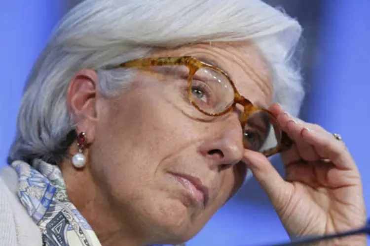 
	Diretora-gerente do FMI, Christine Lagarde: &quot;acreditamos que ainda h&aacute; espa&ccedil;o limitado para o BCE cortar mais as taxas&quot;, disse
 (Pascal Lauener/Reuters)