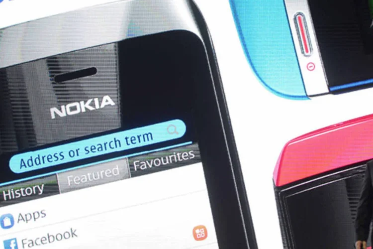 
	O presidente da Nokia, Stephen Elop, no Mobile World Congress: ele pediu que os criadores de aplicativos desenvolvessem ferramentas exclusivas para a s&eacute;rie Lumia
 (Asif Hassan/AFP)