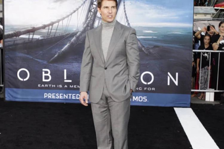 Ator Tom Cruise durante estreia de seu novo filme "Oblivion", em Hollywood, Califórnia, 10 de abril de 2013 (Fred Prouser/Reuters)