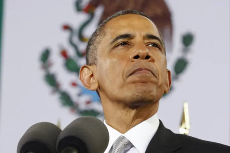 Presidente dos Estados Unidos, Barack Obama, discursa no Museu de Antropologia durante sua visita à Cidade do México (Kevin Lamarque/Reuters)